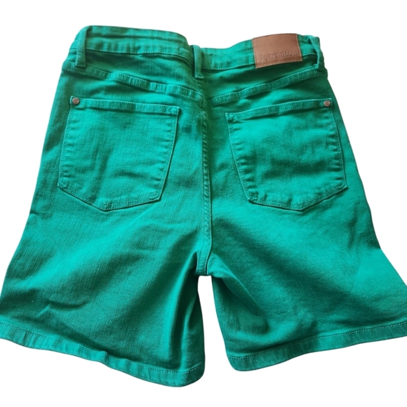 Judy Blue Green Womens Denim Jean Shorts Size XL - Picture 5 of 9